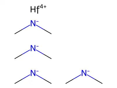 Hafnium, tetrakis(dimethylamino)- structure