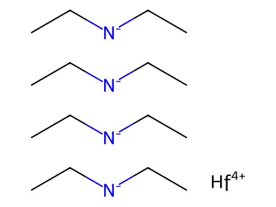 Hafnium, tetrakis(diethylamino)- structure