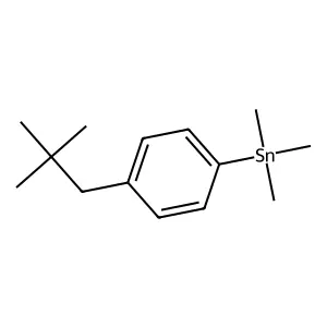(4-(2,2-Dimethylpropyl)phenyl)trimethylstannane structure