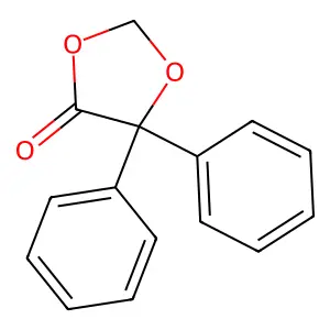 5,5-Diphenyl-1,3-dioxolan-4-one structure