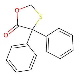 4,4-Diphenyl-1,3-oxathiolan-5-one structure
