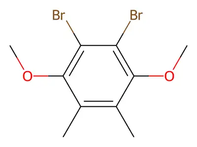 Benzene, 1,2-dibromo-3,6-dimethoxy-4,5-dimethyl- structure
