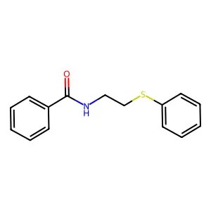 Benzamide, N-[2-(phenylthio)ethyl]- structure