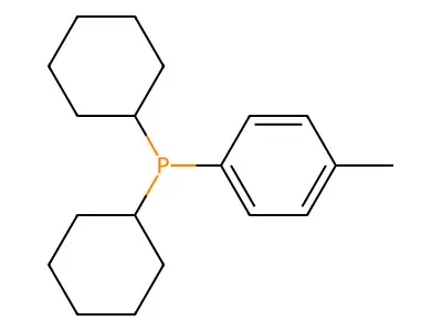 Dicyclohexyl(2-methylphenyl)phosphine structure