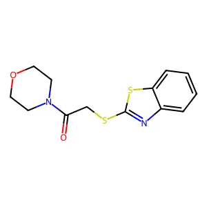 2-(1,3-Benzothiazol-2-ylsulfanyl)-1-(morpholin-4-yl)ethanone structure