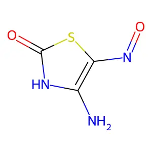 4-Amino-2,5-thiazoledione 5-oxime structure