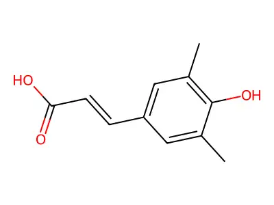 3,5-Dimethyl-4-hydroxycinnamic acid structure