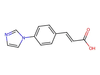 3-(4-Imidazol-1-ylphenyl)prop-2-enoic acid structure