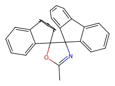 Dispiro[fluorene-9,4'-[2]oxazoline-5',9''-fluorene], 2'-methyl- structure