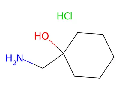 Cyclohexanol, 1-(aminomethyl)-, hydrochloride (1:1) structure