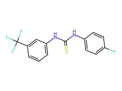 1-(4-Fluorophenyl)-3-[3-(trifluoromethyl)phenyl]thiourea structure