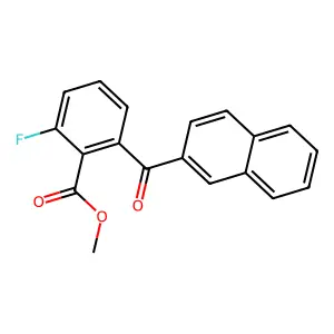Methyl 2-fluoro-6-(naphthalene-2-carbonyl)benzoate structure