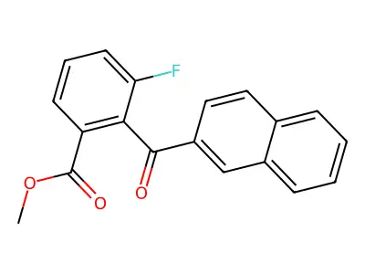 Methyl 3-fluoro-2-(naphthalene-2-carbonyl)benzoate structure