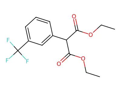 Diethyl 2-[3-(trifluoromethyl)phenyl]propanedioate structure