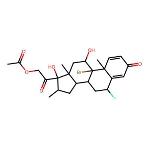 C24H30BrFO6 structure