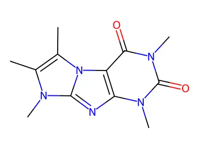 1,3,6,7,8-pentamethyl-1H-imidazo[2,1-f]purine-2,4(3H,8H)-dione structure