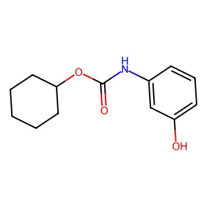 Carbanilic acid, m-hydroxy-, cyclohexyl ester structure