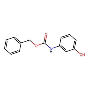 Carbamic acid, (3-hydroxyphenyl)-, phenylmethyl ester structure