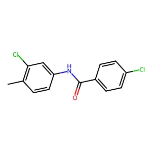 4-chloro-N-(3-chloro-4-methylphenyl)benzamide structure