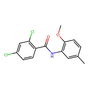 2,4-Dichloro-N-(2-methoxy-5-methylphenyl)benzamide structure