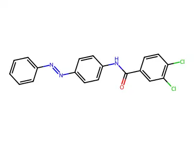 3,4-Dichloro-4'-(phenylazo)benzanilide structure
