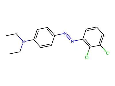 4-[(2,3-dichlorophenyl)diazenyl]-N,N-diethylaniline structure