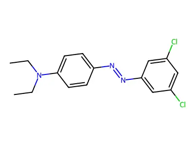 4-[(3,5-dichlorophenyl)diazenyl]-N,N-diethylaniline structure