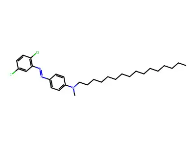 4-[(2,5-dichlorophenyl)diazenyl]-N-hexadecyl-N-methylaniline structure