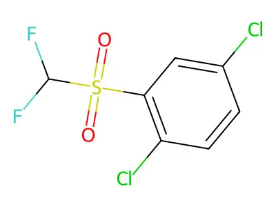 1,4-Dichloro-2-(difluoromethylsulfonyl)benzene structure