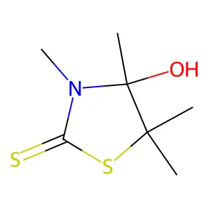 2-Thiazolidinethione, 4-hydroxy-3,4,5,5-tetramethyl- structure