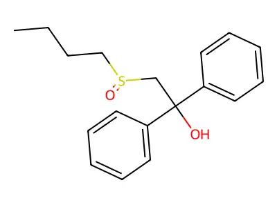2-Butylsulfinyl-1,1-diphenylethanol structure