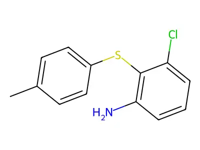 3-Chloro-2-[(4-methylphenyl)sulfanyl]aniline structure