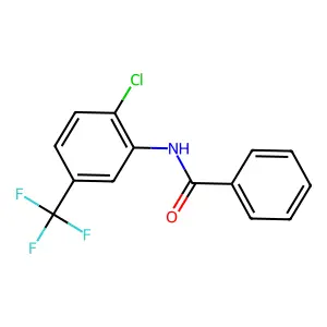 N-[2-chloro-5-(trifluoromethyl)phenyl]benzamide structure