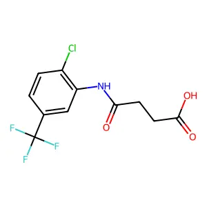 3-{[2-Chloro-5-(trifluoromethyl)phenyl]carbamoyl}propanoic acid structure
