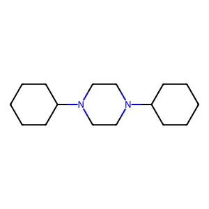 1,4-Dicyclohexylpiperazine structure