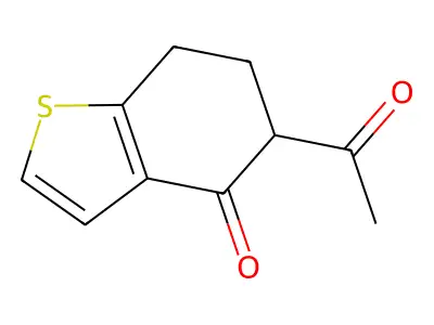 Benzo[b]thiophen-4(5H)-one, 5-acetyl-6,7-dihydro- structure