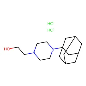 Piperazineethanol, 4-(1-adamantyl)-, dihydrochloride structure