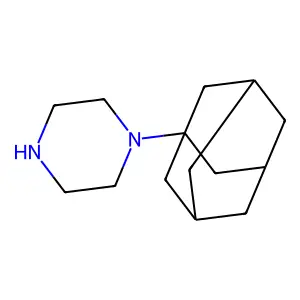 Piperazine, 1-(1-adamantyl)- structure