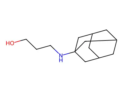 3-(Tricyclo[3.3.1.13,7]dec-1-ylamino)-1-propanol structure