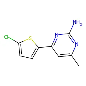 4-(5-Chlorothiophen-2-yl)-6-methylpyrimidin-2-amine structure