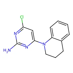 4-chloro-6-[3,4-dihydro-1(2H)-quinolinyl]-2-pyrimidinamine structure