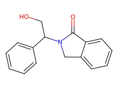 2-(2-Hydroxy-1-phenylethyl)-1-isoindolinone structure