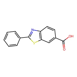 2-Phenyl-1,3-benzothiazole-6-carboxylic acid structure