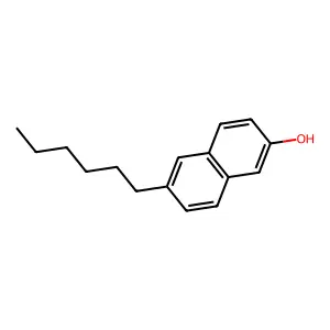 6-Hexyl-2-naphthalenol structure