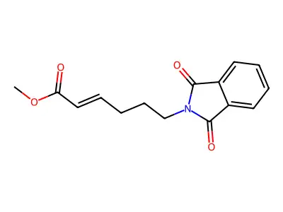 Methyl-6-phtalimidohex-2-enoate structure