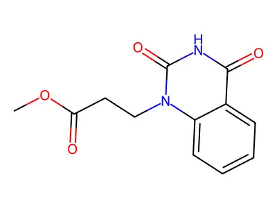 Methyl 3-(2,4-dioxo-1,2,3,4-tetrahydroquinazolin-1-yl)propanoate structure