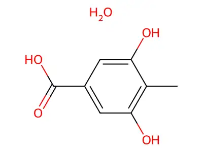 3,5-Dihydroxy-4-methylbenzoic Acid structure
