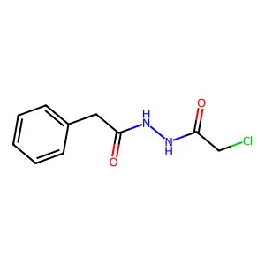 2-chloro-N'-(phenylacetyl)acetohydrazide structure