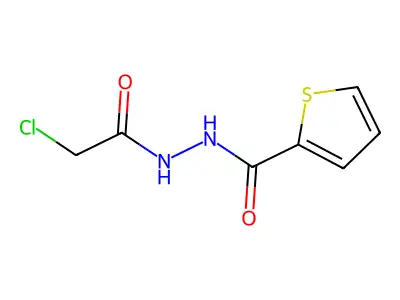 N'-(2-chloroacetyl)thiophene-2-carbohydrazide structure