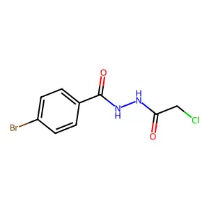 4-溴-N-(2-氯乙酰基)苯甲酰肼 structure